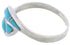 Turquoise Genuine Sterling Silver Ring Size 6-1/2 AX87668